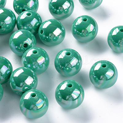 Непрозрачные акриловые бусины MACR-S370-D20mm-28-1