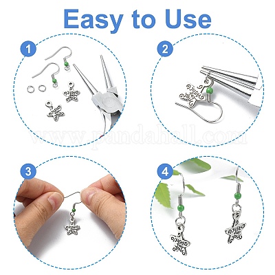 50 шт. крючки для сережек из нержавеющей стали 304 STAS-YW0001-81-1