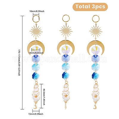 3 шт. подвеска из медной проволоки в виде пули HJEW-CA00070-1