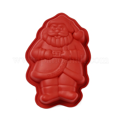 Diy Рождество Санта-Клаус пищевые силиконовые Молды DIY-G052-A02-1