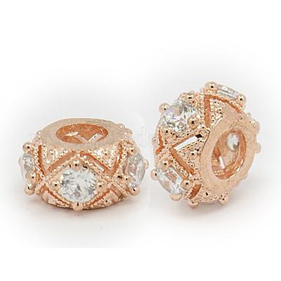 Латуни кубического циркония европейские шарики ZIRC-F001-115RG-1