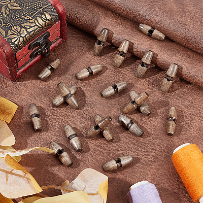 50 шт. деревянные пуговицы с 1 отверстиями BUTT-UN0001-27A-1