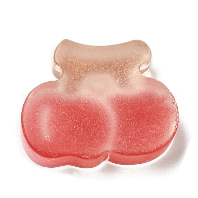 Кабошоны из полупрозрачной смолы RESI-H147-01G-1