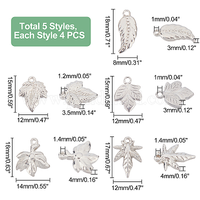 20 шт. 5 подвески из нержавеющей стали 201 STAS-UN0030-22-1