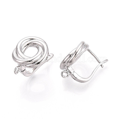 Латунная фурнитура для хооп серег KK-N267-31P-1