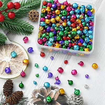 500 шт. 4 стиля алюминиевых колокольчиков FIND-YW0004-03-1