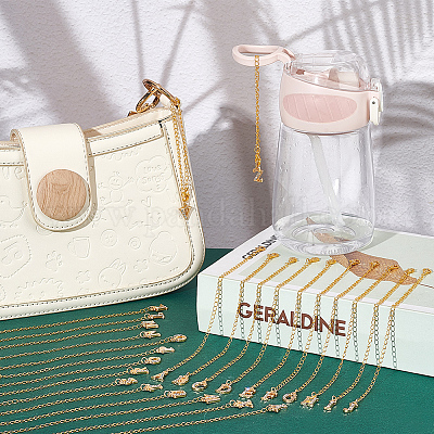 Подвеска для чашки из сплава со стразами в виде буквы A ~ Z HJEW-AB00386-1