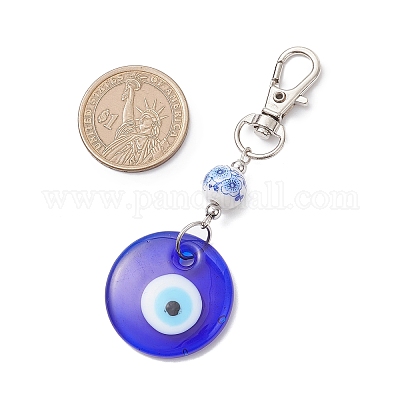 Ручная работа лэмпворк подвеска от сглаза HJEW-JM04143-01-1