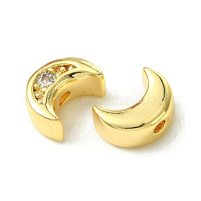 Латунные микро проложить кубического циркония бусы FIND-Z035-16G-1