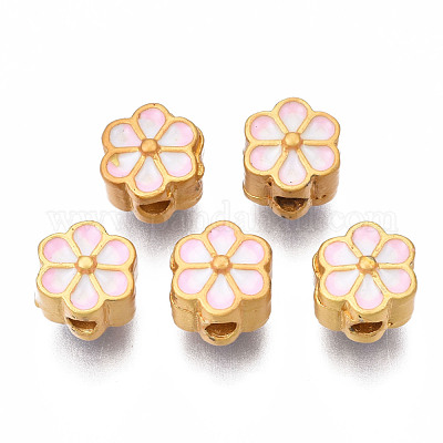 Рейка покрытие сплава эмалевые бусины ENAM-N056-021B-1