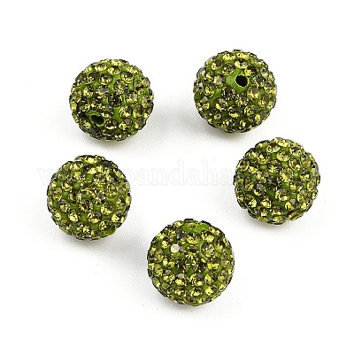 Бусины с класс А стразами RB-B027-24-1