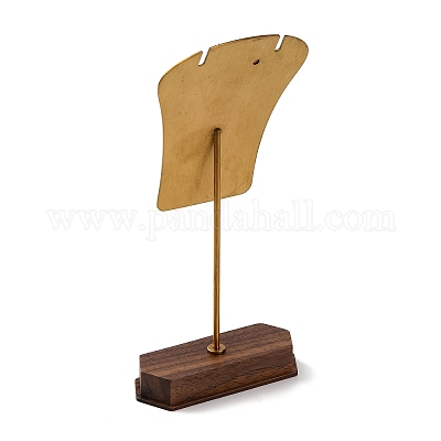 Стеллажи для хранения ожерелий из дерева в форме листа ODIS-B002-05A-1