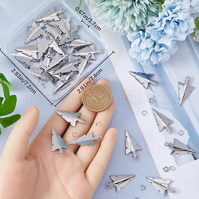 50 шт. подвески из нержавеющей стали 201 STAS-CN0001-21-1