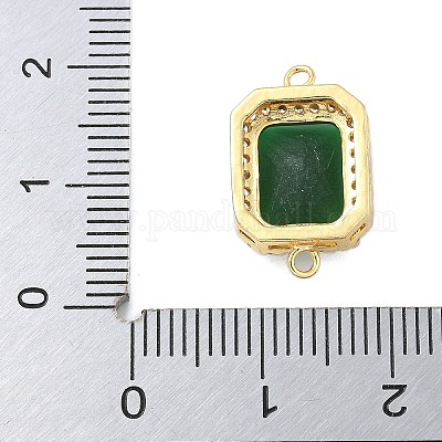 Стойка покрытие латунь микропаве прозрачный кубический цирконий прямоугольный соединитель подвески KK-A234-028G-01-1