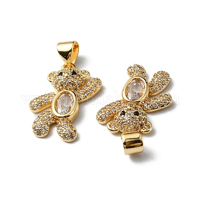 Стойки обшивки латунь микро проложить Циркон подвеску KK-P235-05G-1