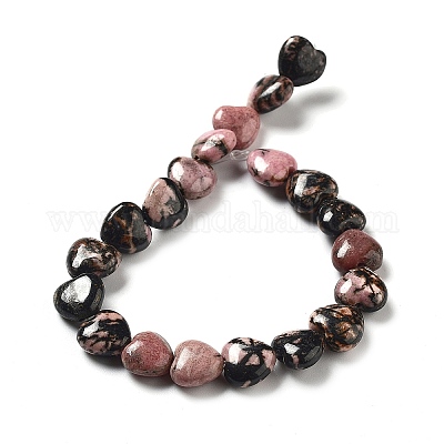 Природные родонит бисер нитей G-P528-C07-01-1