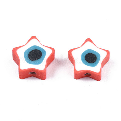 Бусины из полимерной глины  CLAY-T019-09G-1