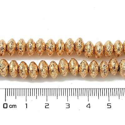 Гальванические бусины из натуральной лавы G-I360-P01-02-1