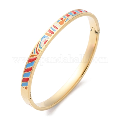 Шарнирные браслеты из нержавеющей стали 304 для женщин BJEW-K263-04G-02-1