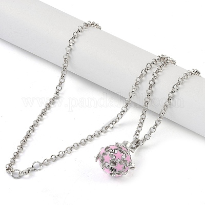 Латунь эмаль кулон ожерелья NJEW-G089-06P-02-1