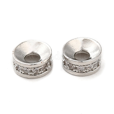 Стойки обшивки латунь кубического циркония бусы KK-K349-03P-1