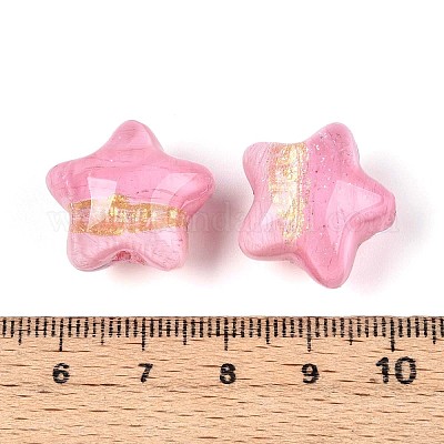 Прозрачные смоляные эмалевые бусины RESI-N043-02F-1