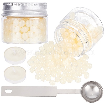 2 коробка овальных восковых гранул DIY-CP0007-64-1