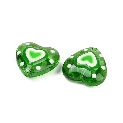 Бусы лэмпворк ручной работы LAMP-R004-06B-07-1