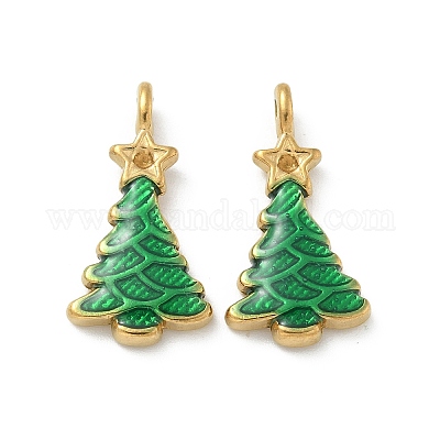 Подвеска из нержавеющей стали 304 со стразами STAS-R008-02G-1