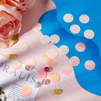 100г подвески из ПВХ с пайетками KY-CY0001-07-1