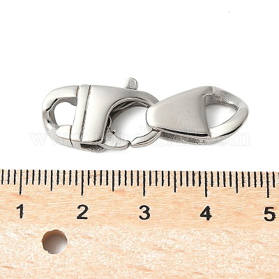 Застежки-лобстеры из хирургической нержавеющей стали 316 STAS-H234-10P-01-1