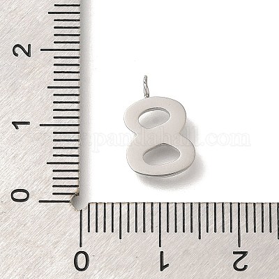 Подвески из нержавеющей стали 304 с микропаве из кубического циркония STAS-H228-01P-08-1