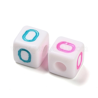 Непрозрачные акриловые бусины OACR-I022-01O-1