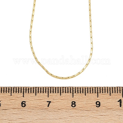 0.8 мм латунная цепочка «бостон» регулируемые слайдеры ожерелья NJEW-M108-28G-01-1