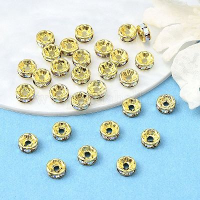 Латунные бусины разделители для поставки стразов RB-A014-Z6mm-28G-1