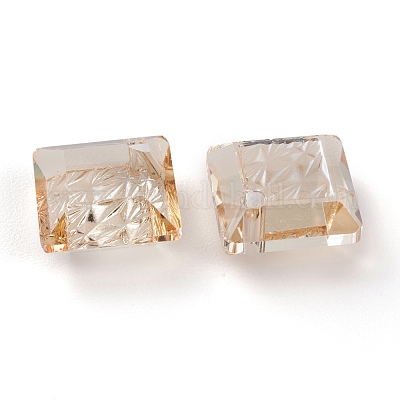 Подвески из тисненого стекла со стразами GLAA-J101-03A-001GS-1