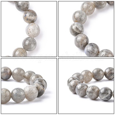 Эластичные драгоценный камень браслеты BJEW-C259-10mm-2A-1