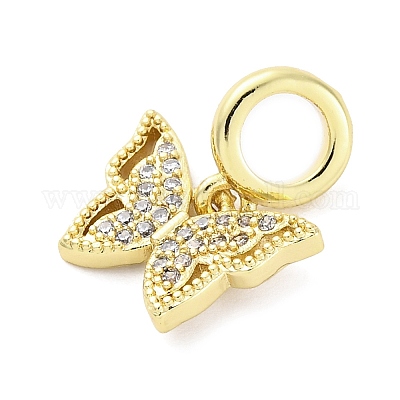 Латунь микропейв кубический цирконий европейские подвески с подвесками KK-D325-21G-03-1