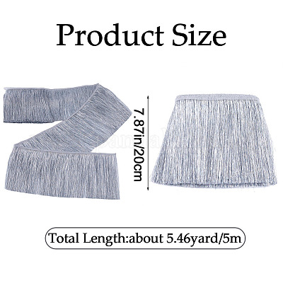 5 м отделка бахромой из полиэстера DIY-GF0007-86-1