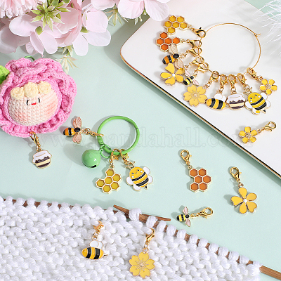 1 набор эмалевых подвесных маркеров для стежков HJEW-SC0001-58-1