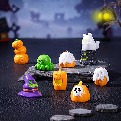 Украшение на Хэллоуин из непрозрачной смолы DJEW-N004-08-1