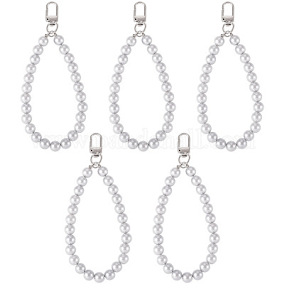 5шт. пластиковая круглая подвеска из бусин HJEW-TAC0059-1