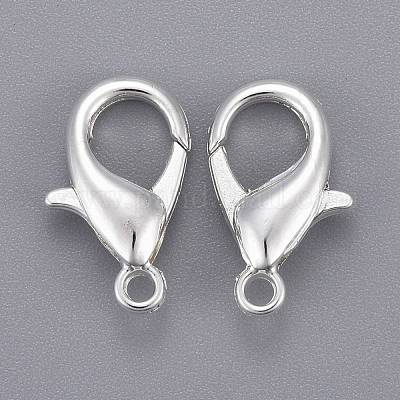 Застежки-клешни из сплава с серебряным покрытием X-E106-S-1