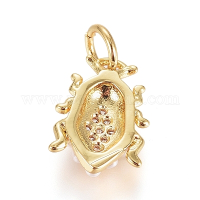 Латунные микро проложить кубического циркония подвески ZIRC-G166-05G-1