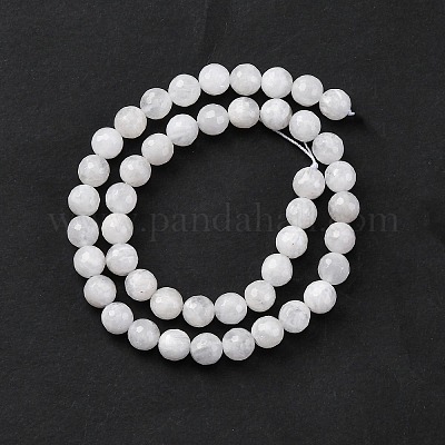 Бусины из натурального радужного лунного камня G-J403-04B-8mm-1