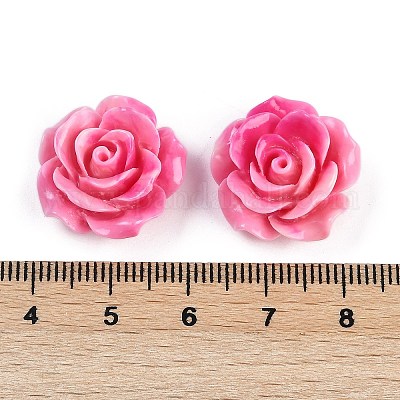 Резные бусины из синтетического коралла&nbsp;CORA-M001-04A-1