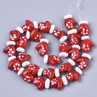 Бусы лэмпворк ручной работы LAMP-R142-05D-1