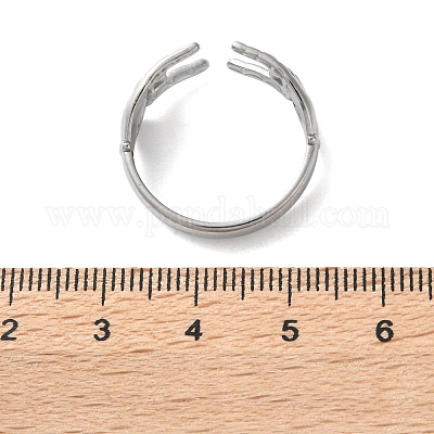 Кольца-манжеты из нержавеющей стали 304 в стиле рок-н-ролл для женщин и мужчин RJEW-B118-02P-1