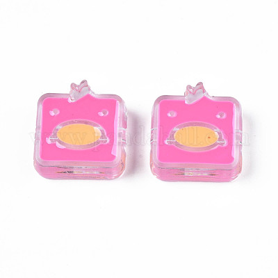 Прозрачные акриловые бусины ACRC-S039-09E-1