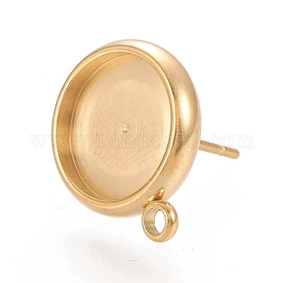 Ионное покрытие (ip) 304 нержавеющая сталь гвоздики фурнитура для сережек STAS-K202-04D-G-1